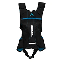 Black Cyan Breathable Mesh Trail Backpack Vest with Zip Storage Pockets